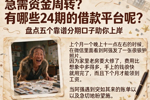 急需资金周转？有哪些24期的借款平台呢？盘点五个靠谱分期口子助你上岸