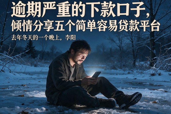 逾期严重的下款口子，倾情分享五个简单容易贷款平台
