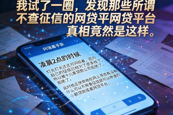 我试了一圈，发现那些所谓不查征信的网贷平台真相竟然是这样