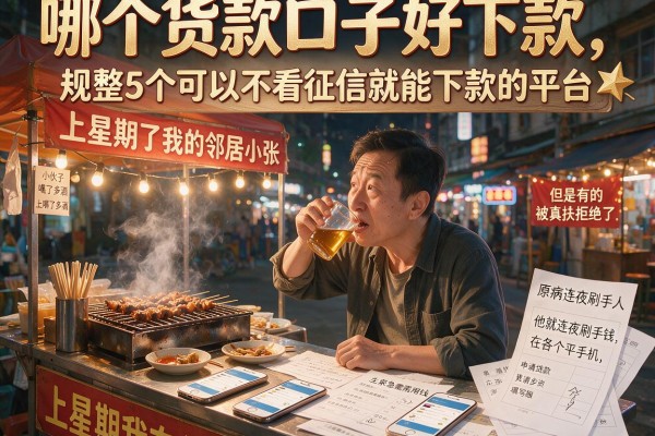 哪个货款口子好下款,规整5个可以不看征信就能下款的平台