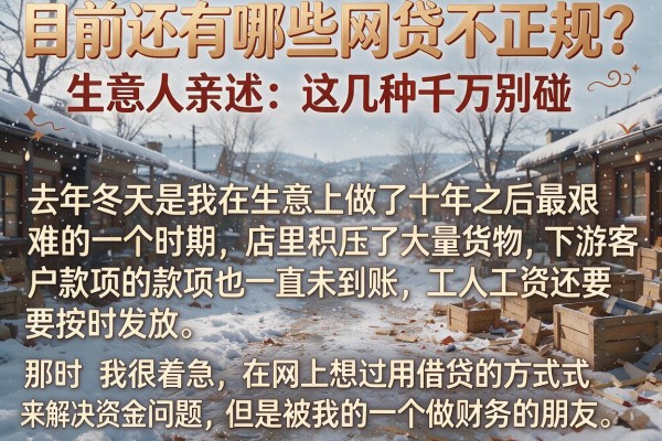 目前还有哪些网贷不正规？生意人亲述：这几种千万别碰