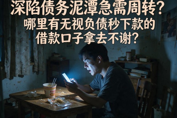 深陷债务泥潭急需周转？哪里有无视负债秒下款的借款口子拿去不谢？