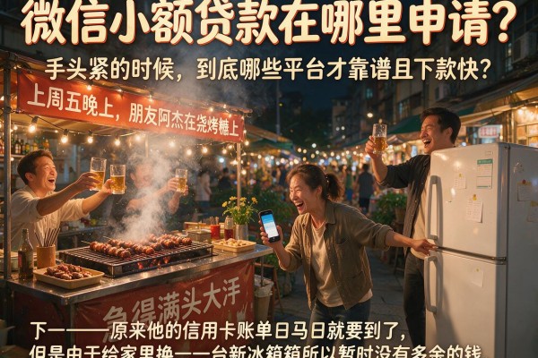 微信小额贷款在哪里申请？手头紧的时候，到底哪些平台才靠谱且下款快？