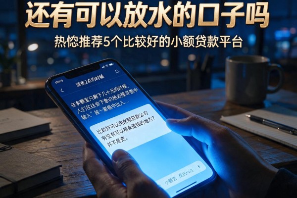 还有可以放水的口子吗，热忱推荐5个比较好的小额贷款平台