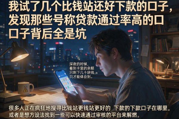 我试了几个比钱站还好下款的口子，发现那些号称贷款通过率高的口子背后全是坑