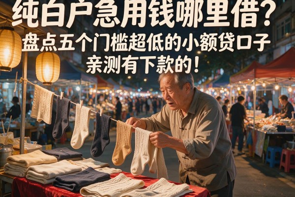 纯白户急用钱哪里借？盘点五个门槛超低的小额贷口子，亲测有下款的！