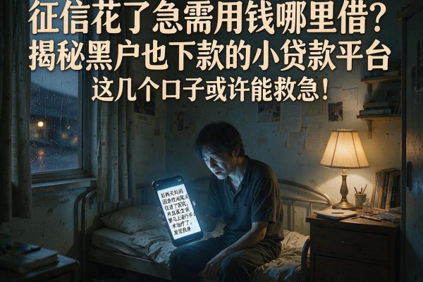 征信花了急需用钱哪里借？揭秘黑户也下款的小贷款平台，这几个口子或许能救急！
