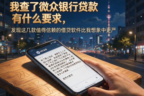我查了微众银行贷款有什么要求，发现这几款值得信赖的借贷软件比我想象中更严