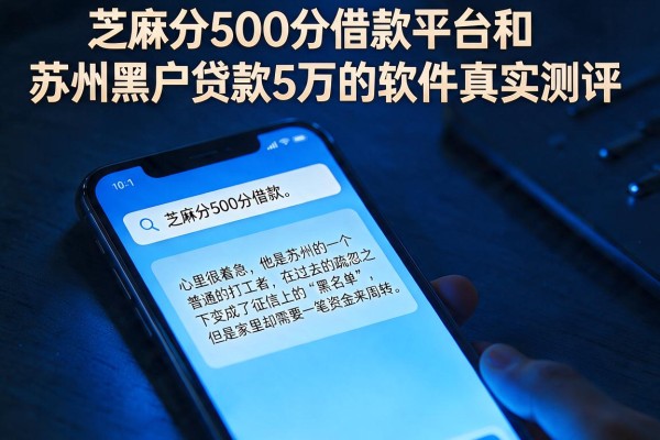 芝麻分500分借款平台和苏州黑户贷款5万的软件真实测评