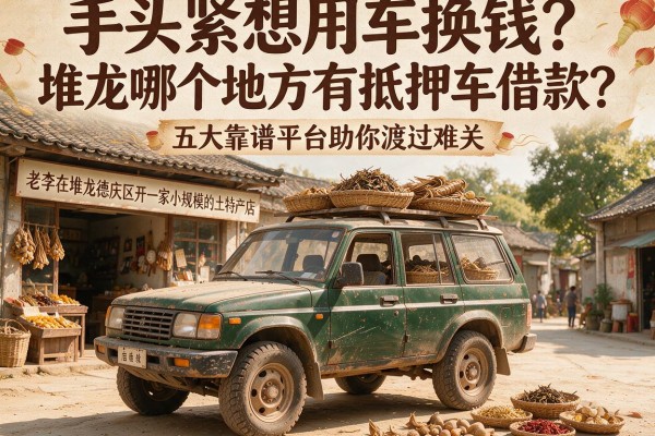 手头紧想用车换钱？堆龙哪个地方有抵押车借款？五大靠谱平台助你渡过难关
