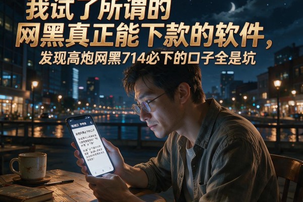我试了所谓的网黑真正能下款的软件，发现高炮网黑714必下的口子全是坑