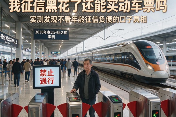 我征信黑花了还能买动车票吗，实测发现不看年龄征信负债的口子真相