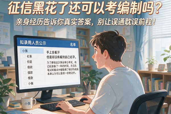征信黑花了还可以考编制吗？亲身经历告诉你真实答案，别让误区耽误前程！