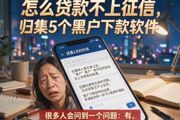 怎么贷款不上征信，归集5个黑户下款软件