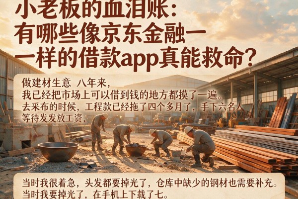 小老板的血泪账：有哪些像京东金融一样的借款app真能救命？