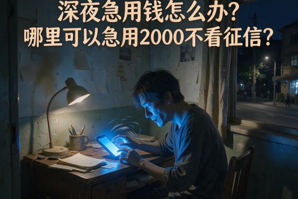 深夜急用钱怎么办？哪里可以急用2000不看征信？这几个平台靠谱吗？