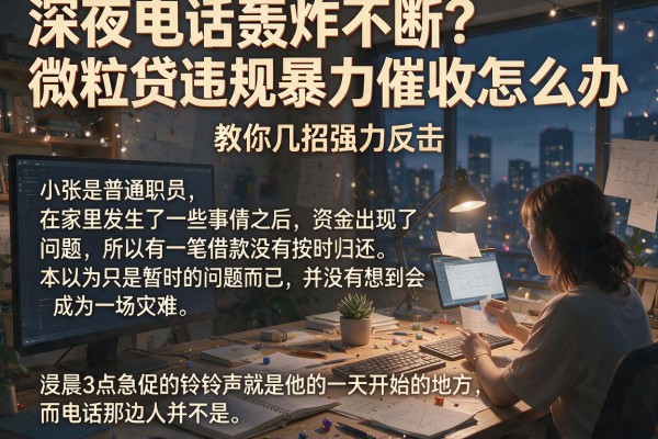 深夜电话轰炸不断？微粒贷违规暴力催收怎么办，教你几招强力反击