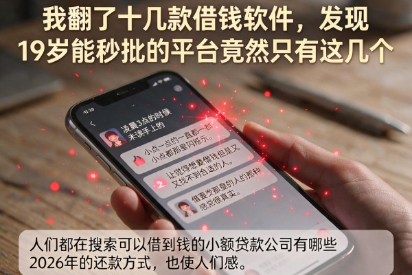 我翻了十几款借钱软件，发现19岁能秒批的平台竟然只有这几个
