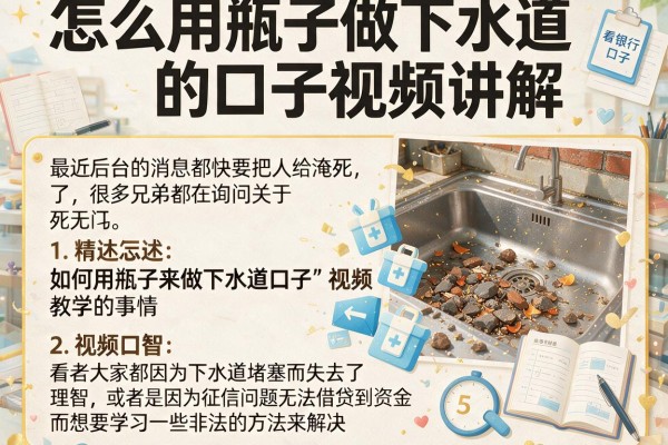 怎么用瓶子做下水道的口子视频讲解，详细阐述5个看银行流水的网贷口子