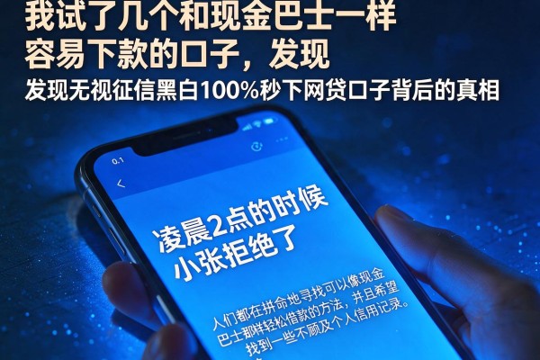 我试了几个和现金巴士一样容易下款的口子，发现无视征信黑白100%秒下网贷口子背后的真相