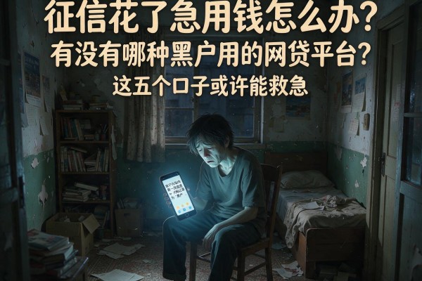 征信花了急用钱怎么办？有没有哪种黑户用的网贷平台？这五个口子或许能救急