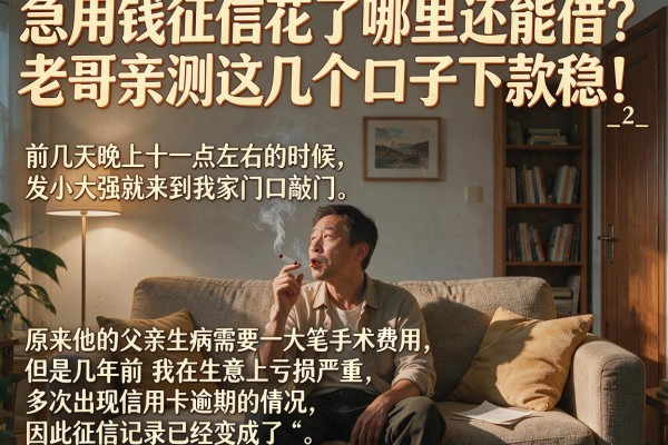 急用钱征信花了哪里还能借？老哥亲测这几个口子下款稳！_2