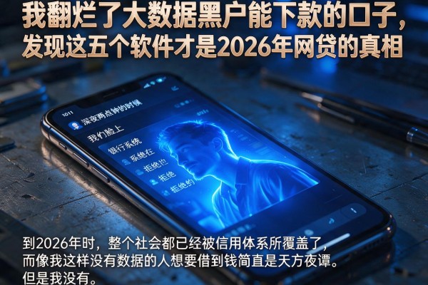 我翻烂了大数据黑户能下款的口子，发现这五个软件才是2026年网贷的真相