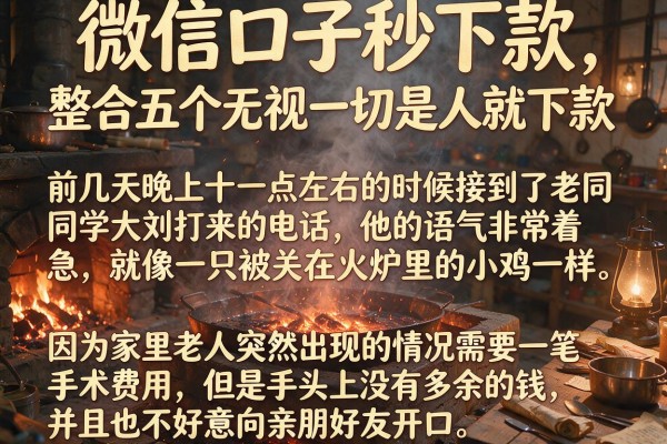 微信口子秒下款，整合五个无视一切是人就下款的app