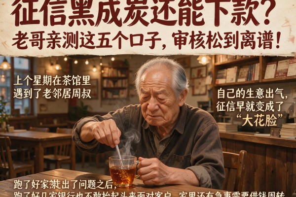 征信黑成炭还能下款？老哥亲测这五个口子，审核松到离谱！