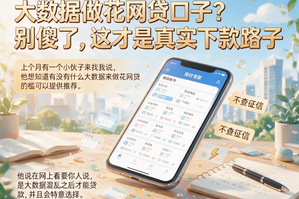 大数据做花网贷口子？别傻了，这才是真实下款路子