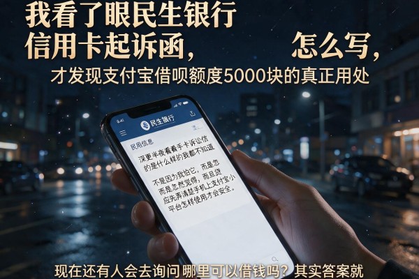 我看了眼民生银行信用卡起诉函怎么写，才发现支付宝借呗额度5000块的真正用处