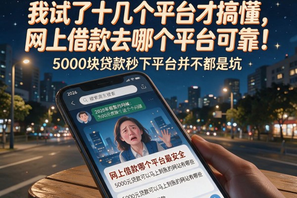 我试了十几个平台才搞懂网上借款去哪个平台可靠，5000块贷款秒下平台并不都是坑