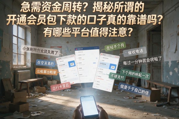 急需资金周转？揭秘所谓的开通会员包下款的口子真的靠谱吗？有哪些平台值得注意？