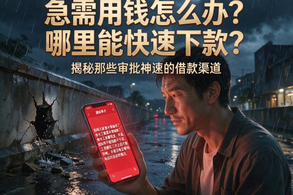 急需用钱怎么办？哪里能快速下款？揭秘那些审批神速的借款渠道