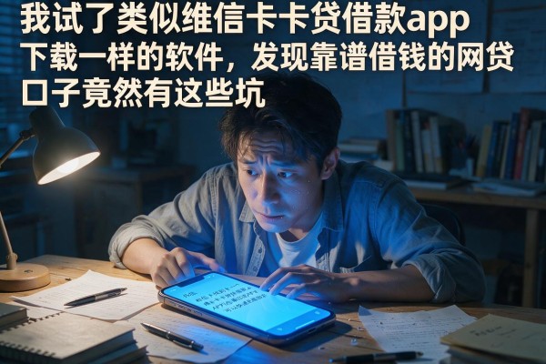 我试了类似维信卡卡贷借款app下载一样的软件，发现靠谱借钱的网贷口子竟然有这些坑