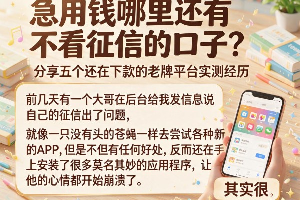 急用钱哪里还有不看征信的口子？分享五个还在下款的老牌平台实测经历