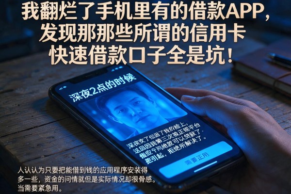 我翻烂了手机里所有的借款APP，发现那些所谓的信用卡快速借款口子全是坑