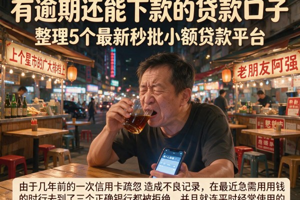 有逾期还能下款的贷款口子，整理5个最新秒批小额贷款平台