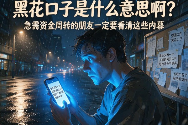 黑花口子是什么意思啊？急需资金周转的朋友一定要看清这些内幕