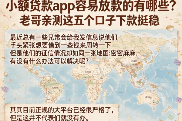 小额贷款app容易放款的有哪些？老哥亲测这五个口子下款挺稳