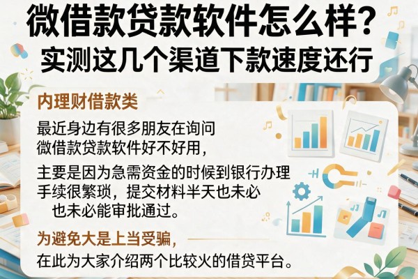 微借款贷款软件怎么样？实测这几个渠道下款速度还行