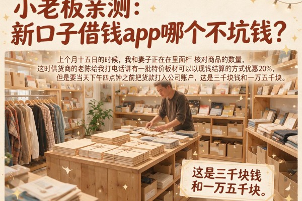 小老板亲测：新口子借钱app哪个不坑钱？