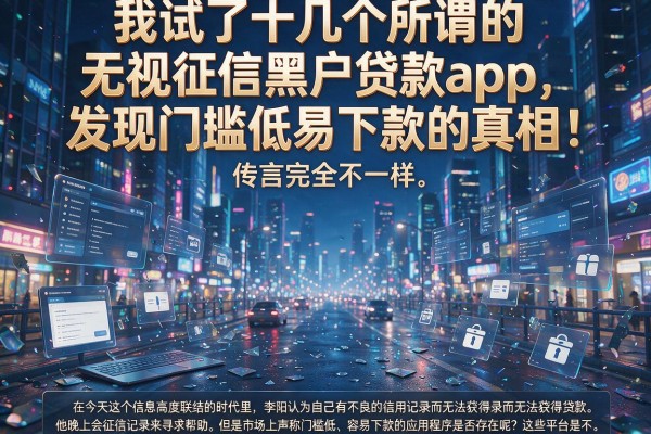 我试了十几个所谓的无视征信黑户贷款app,发现门槛低易下款的真相和传言完全不一样