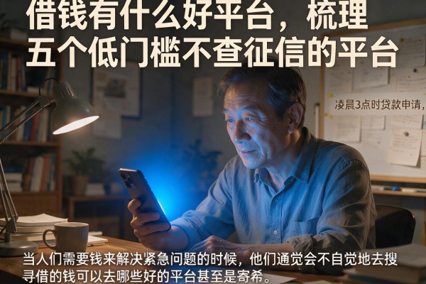 借钱有什么好平台，梳理五个低门槛不查征信的平台