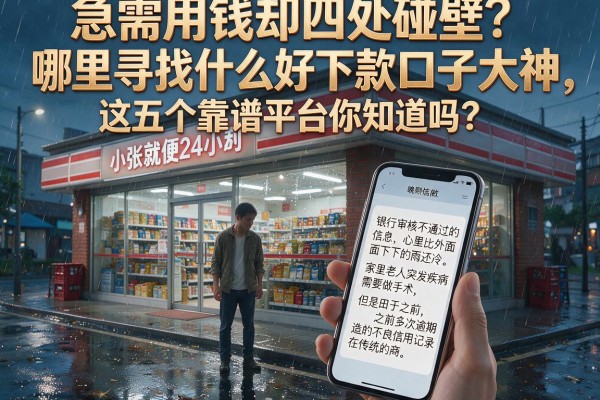 急需用钱却四处碰壁？哪里寻找什么好下款口子大神，这五个靠谱平台你知道吗？
