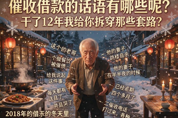 催收借款的话语有哪些呢？干了12年我给你拆穿那些套路