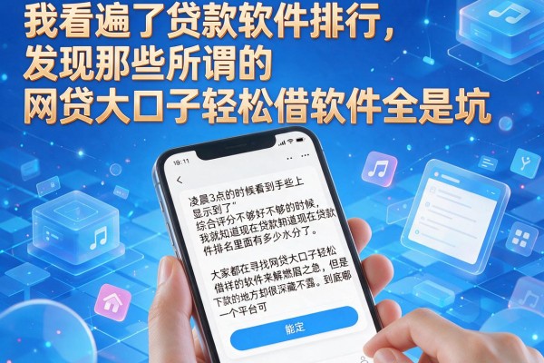 我看遍了贷款软件排行,发现那些所谓的网贷大口子轻松借软件全是坑