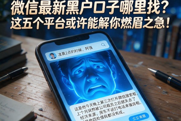 微信最新黑户口子哪里找？这五个平台或许能解你燃眉之急！