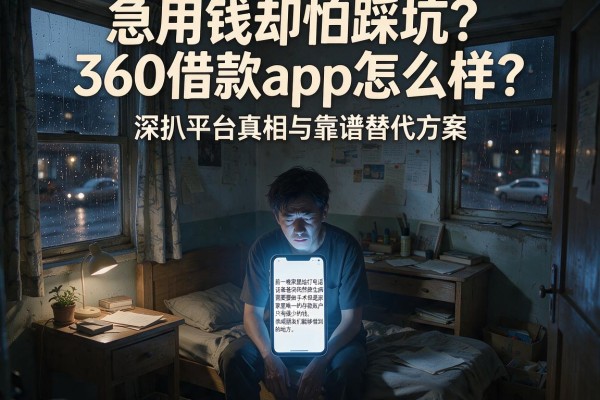 急用钱却怕踩坑？360借款app怎么样？深扒平台真相与靠谱替代方案