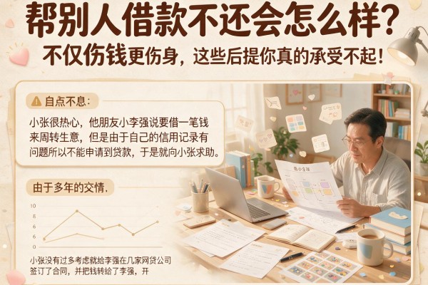 帮别人借款不还会怎么样？不仅伤钱更伤身，这些后果你真的承受不起！